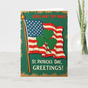 Carte de la Saint-Patrick irlandaise américaine