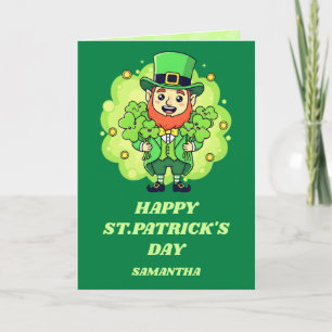 Carte de la Saint-Patrick Leprechaun Love