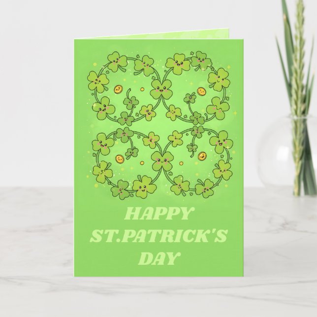 Carte de la Saint-Patrick Lucky Loops (Devant)