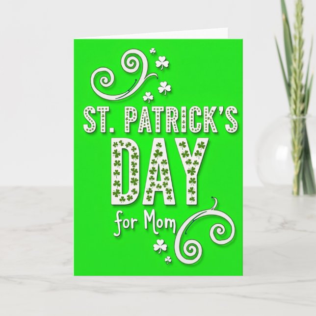 Carte de la Saint-Patrick pour maman (Devant)