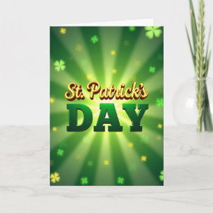 Carte de la Saint-Patrick remplie de chance