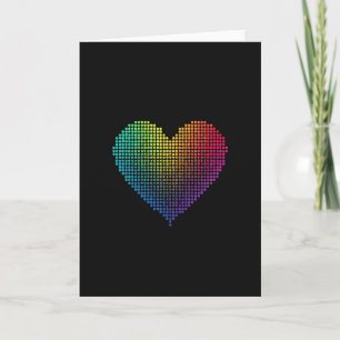 Carte de la Saint-Valentin à points arc-en-ciel LG