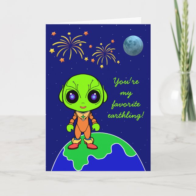 Carte de la Saint-Valentin Alien par Jo Images (Devant)