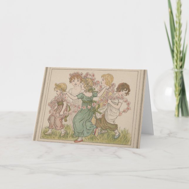 Carte de la Saint-Valentin antique, Kate Greenaway (Devant)