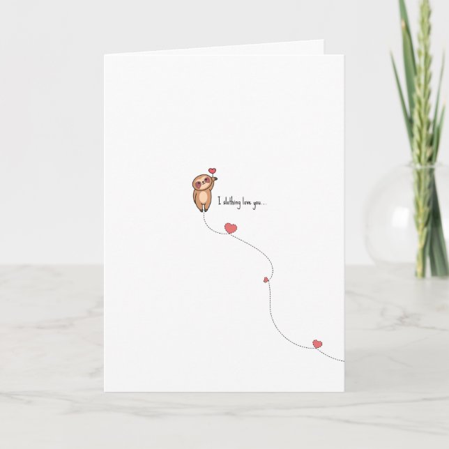 Carte de la Saint-Valentin au jeu de mots sur la p (Devant)