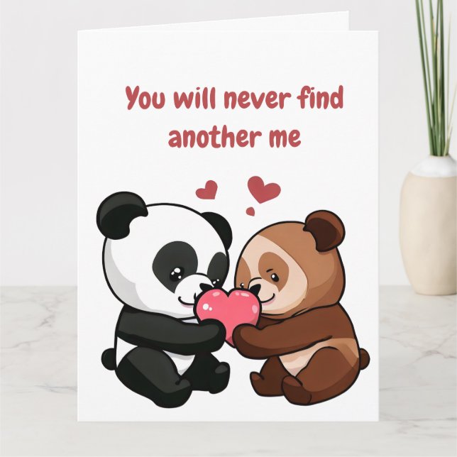 Carte de la Saint-Valentin avec ours (Devant)