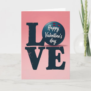 Carte de la Saint-Valentin Bowling Love