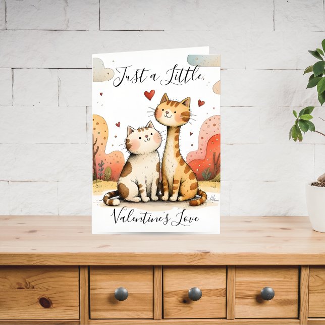 Carte de la Saint-Valentin Chats Mignons (Créateur téléchargé)