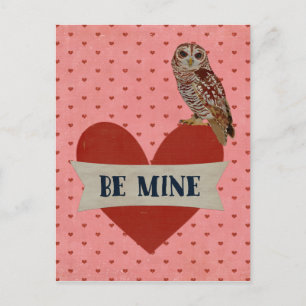 Carte de la Saint-Valentin chouette sera à moi