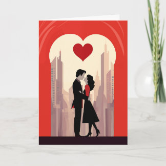 Carte de la Saint-Valentin - Couple de la ville
