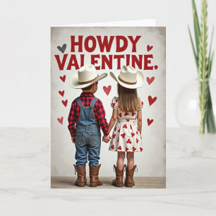 Carte de la Saint-Valentin Cowboy Cowgirl