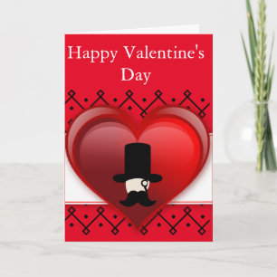 Carte de la Saint-Valentin de Gentleman Texte modi