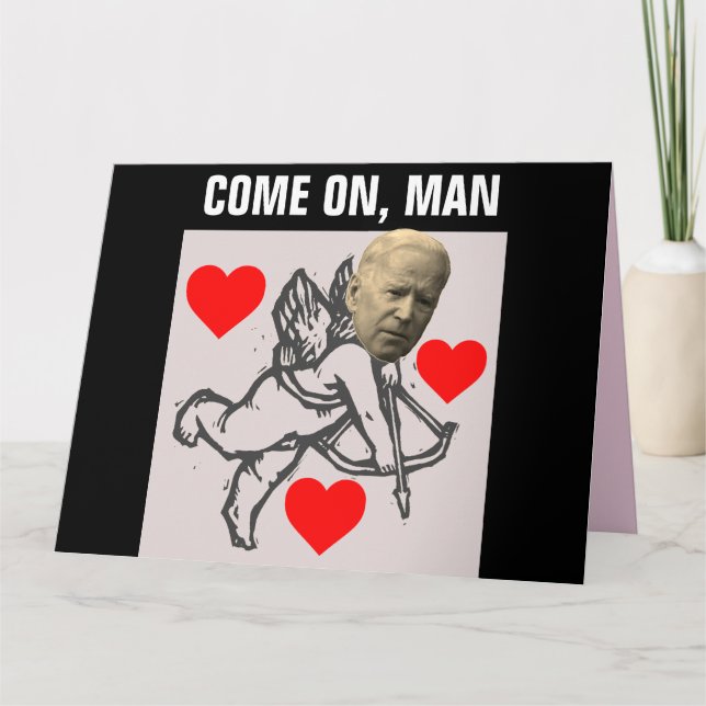 CARTE DE LA SAINT-VALENTIN DE JOE BIDEN DRÔLE (Devant)