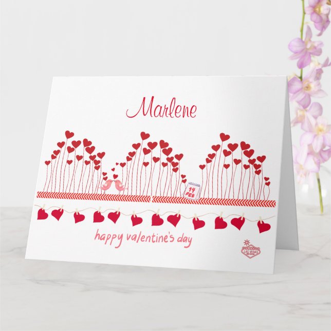 Carte de la Saint-Valentin de Las Vegas (Orchidée)