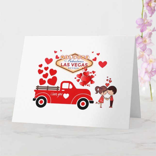 Carte de la Saint-Valentin de Las Vegas (Orchidée)