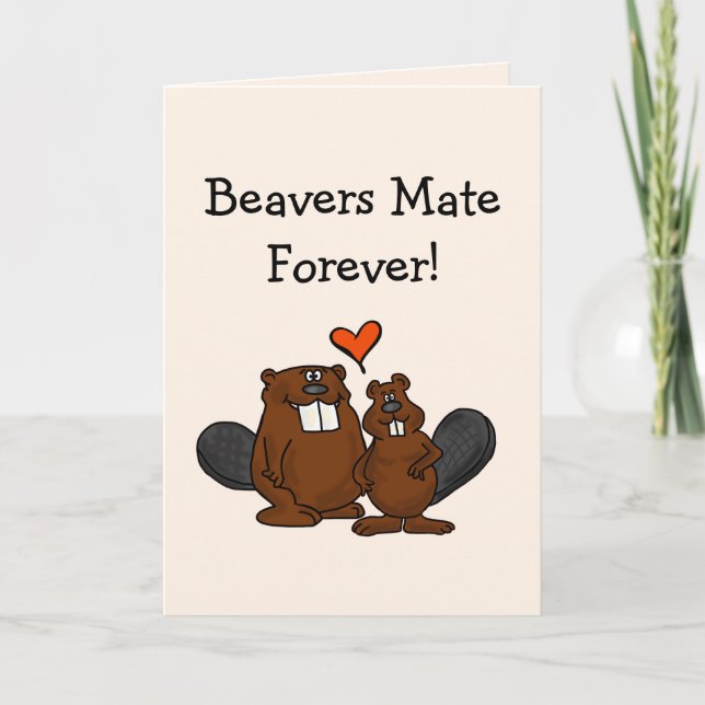 Carte de la Saint-Valentin des Castors pour Toujou (Devant)
