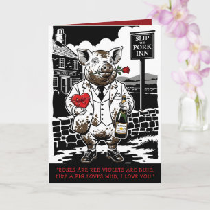 Carte de la Saint-Valentin drôle et mignonne de co