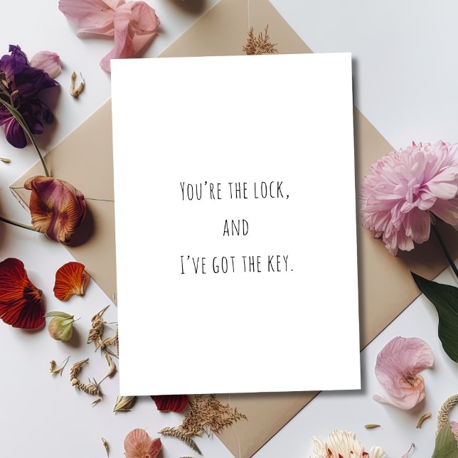 Carte de la Saint-Valentin drôle et ringarde Lock  (Créateur téléchargé)