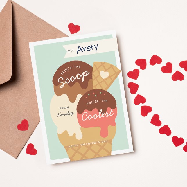 Carte de la Saint-Valentin en classe Scoop Crème g (Créateur téléchargé)