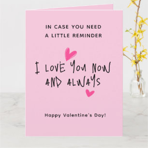 Carte de la Saint-Valentin en écriture moderne min