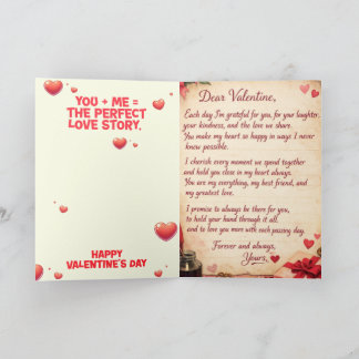 CARTE DE LA SAINT-VALENTIN ET DE MARIAGE