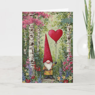 Carte de la Saint-Valentin Gnome-Intérieur Vierge-