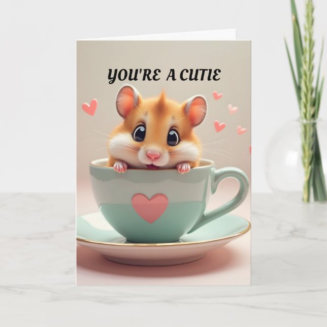 Carte de la Saint-Valentin Hamster (Devant)