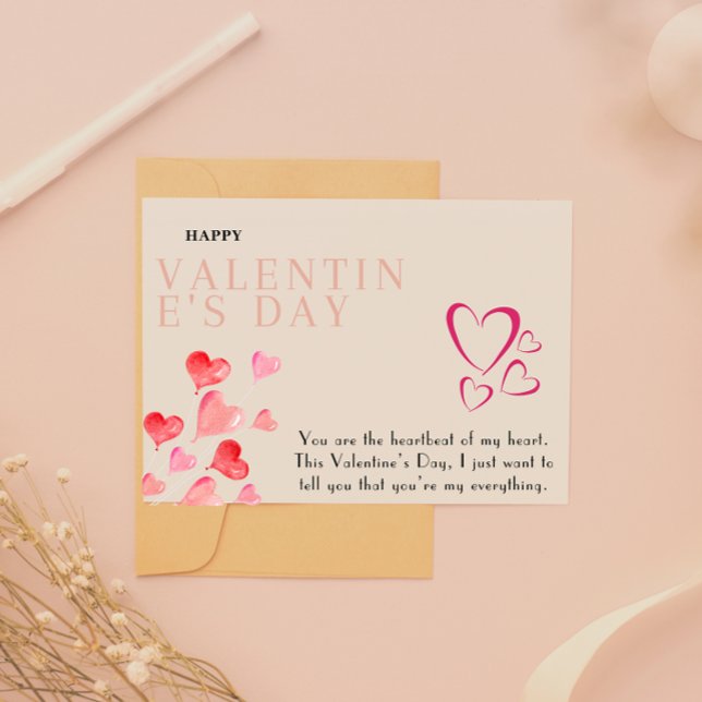 Carte de la Saint-Valentin imprimable en télécharg (Digital Download Printable Valentine's Card)