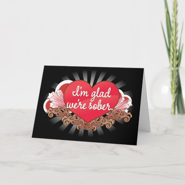 Carte de la Saint-Valentin : Je suis ravi qu'on so (Devant)