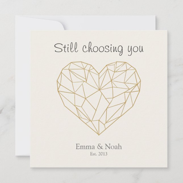 Carte de la Saint-Valentin « Je te choisis encore  (Devant)