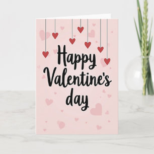 Carte de la Saint-Valentin Joyeuse en écriture ros