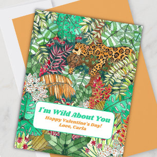 Carte de la Saint-Valentin Jungle Fou de Toi
