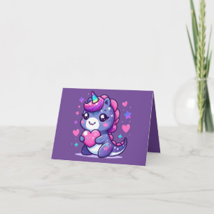 Carte de la Saint-Valentin Kawaii Mignonne