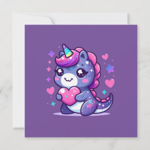 Carte de la Saint-Valentin Kawaii Mignonne