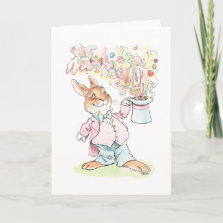 Carte de la Saint-Valentin Lapin Magique