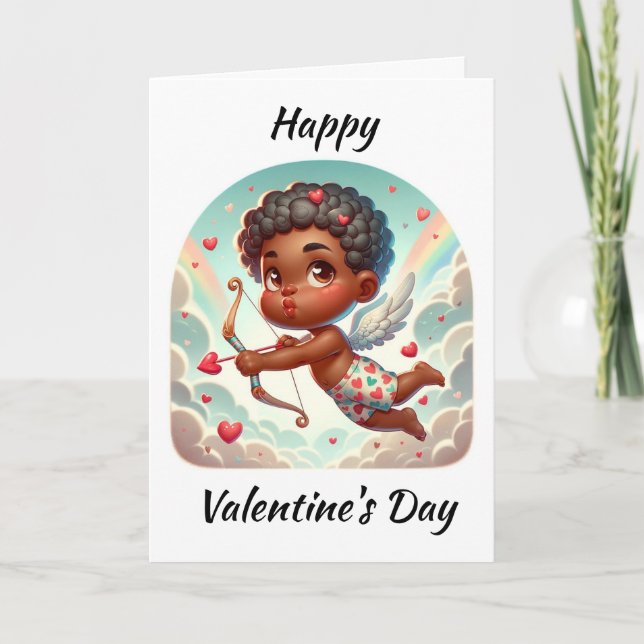 Carte de la Saint-Valentin "Le Charme de Cupidon" (Devant)