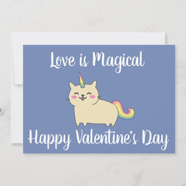 Carte de la Saint-Valentin Licorne Unikitty (Devant)