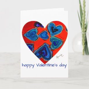 Carte de la Saint-Valentin Lovitude Blue Hearts