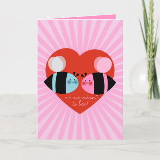 Carte de la Saint-Valentin Meant to Bee