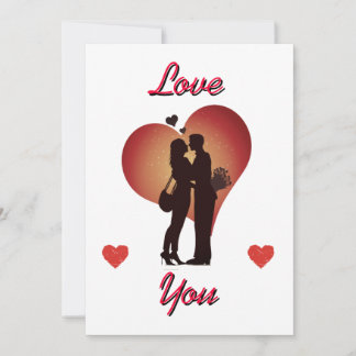 Carte de la Saint-Valentin minimaliste romantique