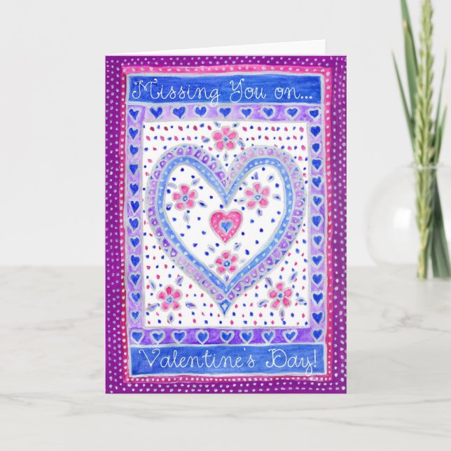 Carte de la Saint Valentin "Missing You" (Devant)