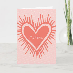 Carte de la Saint Valentin, Moi + Votre carte coeu