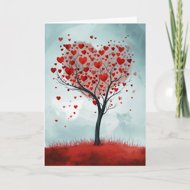 Carte de la Saint-Valentin - Mon Amour Grandit (Devant)