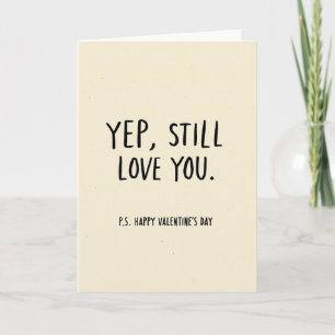 Carte de la Saint-Valentin 'Oui, je t'aime toujour
