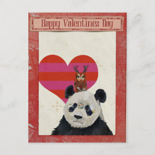 Carte de la Saint-Valentin PANDA & OWL