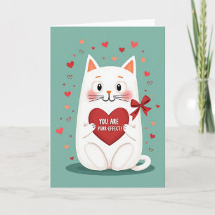 Carte de la Saint-Valentin Parfaite avec un Chat M