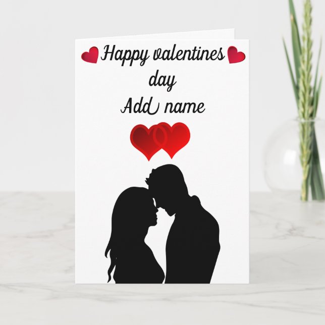 Carte de la Saint-Valentin personnalisée (Devant)