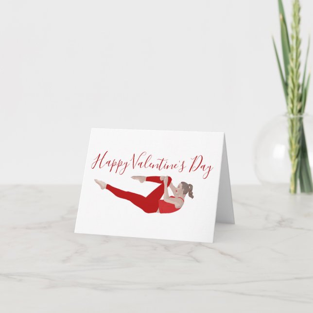 Carte de la Saint-Valentin Pilates (Devant)