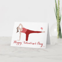 Carte de la Saint-Valentin Pilates