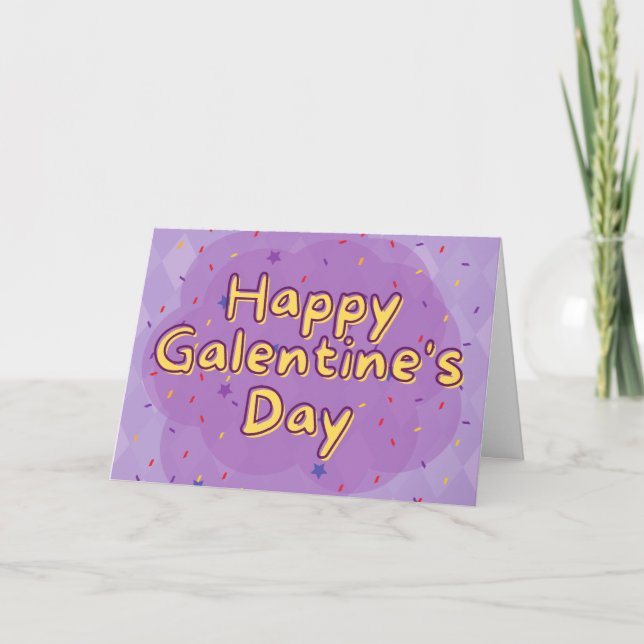 Carte de la Saint-Valentin platonique Galentine jo (Devant)
